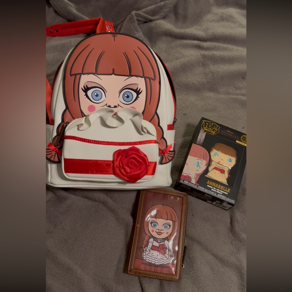 Loungefly Annabelle Red and White Mini Bag
